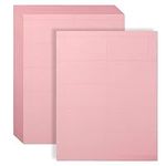 VANRA 1000 Cards Printable Business Cards 3.5x2 in Perforated Card Stock Paper for Laser & Inkjet Printers, 100 Sheets (Pink)