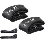 4.10-18 Dirt Bike Inner Tube,3.00-21 Motorcycle Tube for Front Tire 80/100-21,90/90-21,90/100-21,Rear Tire 110/100-18,110/90-18,110/80-18,120/90-18,120/80-18,100/100-18 Dirt Pit Bike Tire Tube