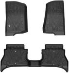 JOYTUTUS Car Mats Floor Mats fits Wrangler JL 4xe 2021-2024, TPE All-Weather Protection Floor Liners Front Rear Complete Set