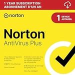 Norton AntiVirus Plus - 2024 Ready – Antivirus software for 1 Device 1-Year Subscription - Includes Password Manager, Smart Firewall, PC Cloud Backup [Download]