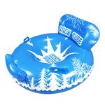 Snow Tube for kids,snow sled, snow toys,Heavy Duty Inflatable Snow Tube Sled for Kids and Adults, Giant Snow Toys for Winter Sport Fun (Sofa snow tube 52inch)