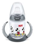 NUK Disney Mickey Mouse First Choice 10215269 Learn-to-Drink Bottle BPA from 6 Months 150 ml Grey / Grey