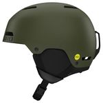 Giro Ledge MIPS Ski Helmet - Snowboard Helmet for Men, Women & Youth - Matte Trail Green - L (59-62.5cm)