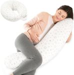 Vmglgig Breastfeeding Pillows,Washable Maternity Pillow Pregnancy Pillow for Sleeping,100% Cotton Pillowcase,Nursing Pillow Pregnancy Sleeping Pillow for Pregnant Women, Pregnancy Gifts,White