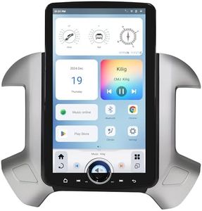 LINKSWELL 15.6 Inch Car Radio Stereo for Chevy Silverado GMC Sierra 2014-2019 Tesla Style Replacement with Wireless CarPlay/Android Auto/GPS Navigation/DSP/Retains Factory AC & Camera