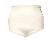 Lady Olga 6 Pairs Womens Cotton Lycra Crinkle Full Brief with Tunnel Elastic White 24-26