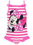 Minnie Mouse Girls Disney Minnie Mouse Swimsuit , Pink, 5-6 Years