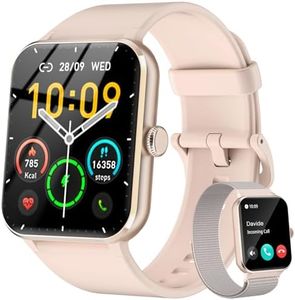Baolubao Reloj Inteligente Mujer, 1.85" Smartwatch con Llamadas y Whatsapp Mensajes Bluetooth, Pulsómetro, Monitor de Sueño, 100+ Modos Deporte, Monitores de Actividad para Android iOS