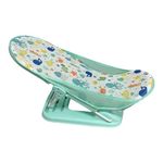 LADIDA Travel Bath Bather Seat, Foldable and Adjustable, Perfect for Bathing Newborns (285 Green Bather)