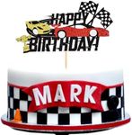 Blumomon 1Pcs Race Car Cake Topper 
