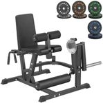 HANDBODE 8-in-1 Leg Extension and Curl Machine with 190 lb Plate Set