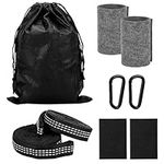 Belle Vous Hammock Tree Swing Straps - Heavy Duty Hammock Straps, Carabiners & Tree Protector Pads - Hammock Straps Hanging Kit - Holds 500kg/1102lbs