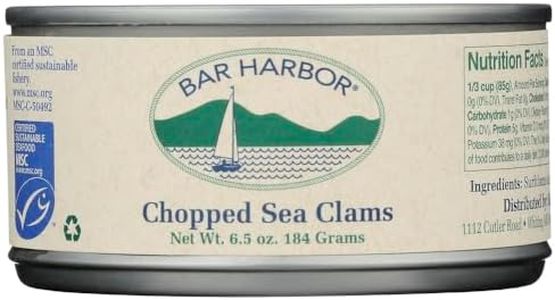 Bar Harbor All Natural Chopped Clams, Cans, 6.5 oz, 6 pk