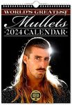 World's Greatest Mullets - 2024 Wall Calendar, Black