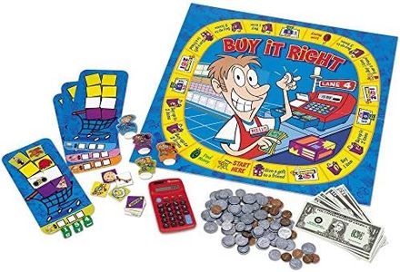 Learning Resources Buy It Right Shopping Game - Board Game for Kids, Elementary Math Games, Educational Learning Toys, Shopping Games for Kids, Counting Toy