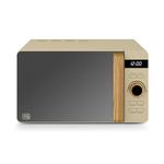 Swan SM22036LOAT Nordic Digital Microwave with 6 Power Settings, 60 Minute Timer, LED Display and Defrost Mode, 20L, 800W, Oatmeal