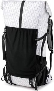 Hiking Backpack,40L to 50L Extra Large Capacity Hiking Bag,Internal Frame Camping Backpack,Upgraded X-PAC Lightweight Sport Daypack Travel Backpack Fit For Mountain Climbing Camping(White)