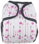 OsoCozy One Size Cloth Diaper Covers - Adjustable Snap Fit & Double Leg Gussets for Baby Boys & Girls from 8-35 Pounds. Use with Prefold, Flat or Fitted Cloth Diapers or Snap-in Inserts.