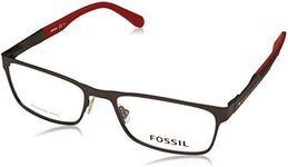 Fossil FOS 7028 Men's Eyeglass Frame, Black, EU 55 (One Size Fits Most), Black