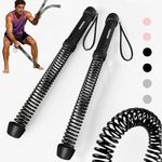 Ropeless Battle Ropes for Home Gym - Cordless Training Rope Fitness Equipment for Men & Women, Weighted Workout Ropes for HIIT, No-Jump Full-Body Exercise, Heavy Resistance & Travel-Friendly (Black)