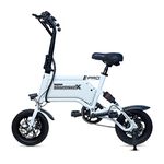 UBOARD Spacebike X Electric Cycle,Dual Disc Brake,BIS Approved,Speed of Upto 25km/h, (White)