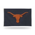 Rico Industries NCAA Exclusive-Grey 3' x 5' Banner Flag Single Sided - Indoor or Outdoor - Home Décor (Texas Longhorns)