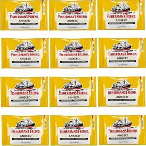 Fisherman Friend Aniseed Flavour Menthol Lozenges 25 g (Pack of 12)