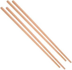 Operitacx 2 Pairs Cooking Chopsticks Extra Long Wooden Frying Chopstick for Restaurant Noodles Hot Pot