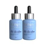 Saligly 30% AHA + 2% BHA + 5% FRUIT AHA Peeling Solution for Skin Exfoliation and Smooth Texture | 30ml : Pack of 2