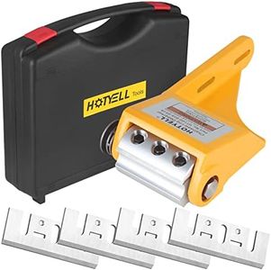 HOTYELL Log Peeler, Log Debarking Tool as Chainsaw Attachment, Efficient Wood Debarker Tool for Timber Processing, Work Gloves Included (6 Blades)