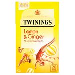 Twinings Infusions Lemon & Ginger - 20 - Pack of 4