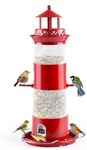 Auslar Bird Feeders for Outside, Wild Bird Feeders for Outdoors Hanging for Small Birds, 4 lbs Large Capacity for Cardinal, Finch, Sparrow, Blue Jay