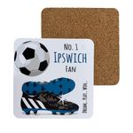 Ipswich Town Tractor Boys FC Football Club Fan - COASTER DRINK MAT - by WHITE COTTON CARDS (C-FN103)