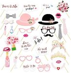 Party Photobooth Props, 32Pcs Weddi