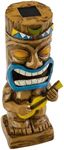 VP Home Ukulele Tiki Solar Light for Home and Outdoor Decor Ukulele Tiki Statue Solar Powered Flickering LED Garden Light up Tiki Torch Lights for Decoration