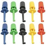 AZDelivery 10 x Silicone Test Hook Clips | Probe Test Leads Kit with Multimeter Accessories for Electronic Tests | Mini Single Test Probes | reliable Test Hooks