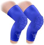 Bucwild Sports Pro Compression Padded Knee Sleeves Knee Pads Youth & Adult Basketball Football Wrestling Volleyball 1 Pair