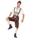 Smiffys Brad Wurst Costume, Brown, L - Size 42inches-44inches