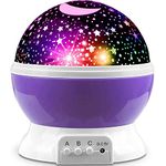 VHOI Moon and Sky Dream Rotating Projector Lamp Baby Room Dacor, Wedding and Party Romantic Star Master Projector Lamp with USB Wire Room Into LED Night Lamp Bulb Light (Multicolor)