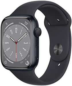 Apple Watch Series 8 [GPS 45mm] Smart Watch w/Midnight Aluminum Case with Midnight Sport Band - M/L. Fitness Tracker, Blood Oxygen & ECG Apps, Always-On Retina Display, Water Resistant