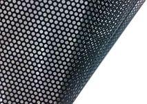 VViViD® One-Way Perforated Black Vinyl Privacy Window Film Adhesive Glass Wrap Roll (0.5ft x 48 inches)