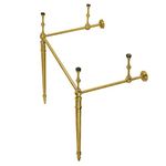 Kingston Brass VPB33227 Edwardian Brass Console Sink Legs, Brushed Brass, 22.31 x 19 x 33