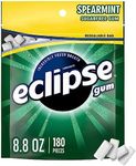 ECLIPSE Spearmint Back to School Sugar Free Chewing Gum, 180 Ct