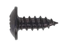 Sealey BST3510 3.5 x 10mm Black Pozi Self Tapping Screw Flanged Head BS 4174 - Pack of 100