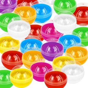 TANEMUDO 320 Pcs Gumball Vending Machine Capsules 2 Inch Empty Round Capsules Plastic Small Capsules Toy Classic Capsules Toy Clear Capsules Containers for Prizes Party Favors Supplies(Multicolor)