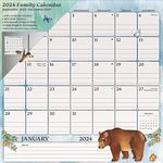 2024 Animals Magnetic Family Calendar