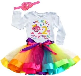 Luke and Lulu Baby Shark Birthday Outfit Girl Design - 2nd Birthday Girl