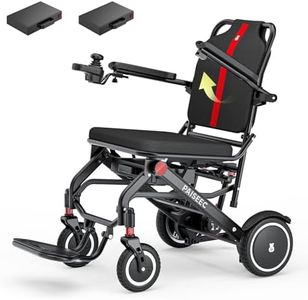 Paiseec Lightweight Electric Wheelchair Foldable, Only 32 lbs, Up to 22 Miles, Power Wheelchair, Portable Electric Wheelchair for Adults, Ideal for Travel, Airline Approved, Outdoor & Indoor