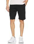 Amazon Brand - Symbol Men's Cotton Chino Shorts | Half Pants | Nikker | Stretchable Lounge Wear (Casual | Summer | Bermuda) (Black2_36)