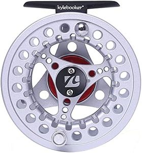 Kylebooker Large Arbor Fly Fishing Reel 7/8wt,Silver